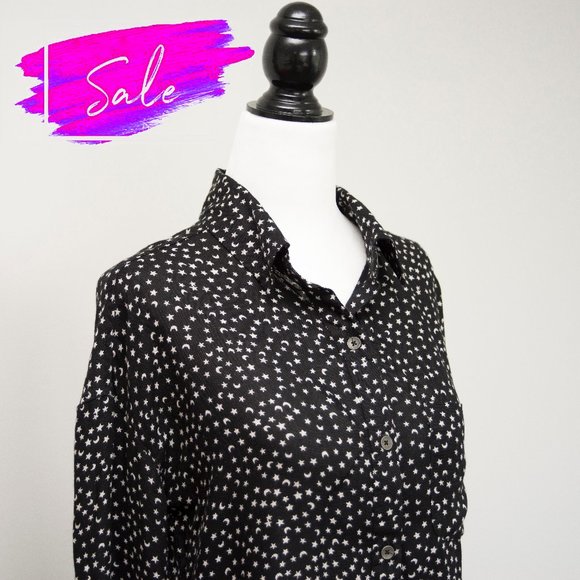 Billabong Tops - 3/ $20 Billabong Star and Moon Button down Shirt